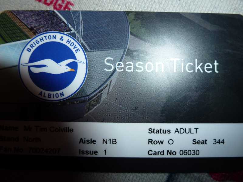 Season ticket seat pictures