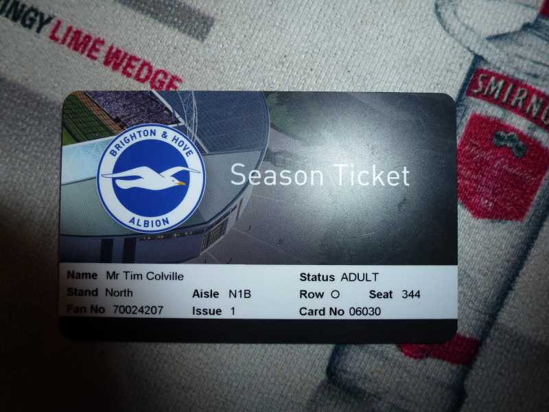 Season ticket seat pictures
